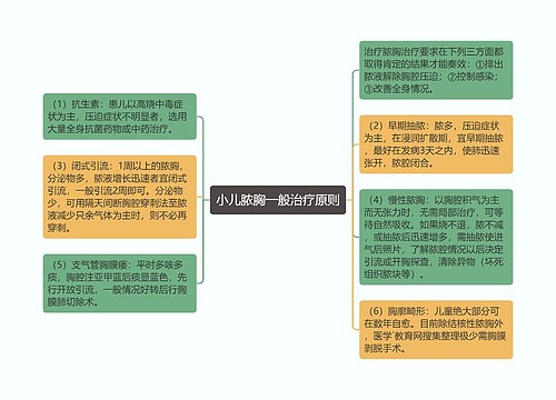 小儿脓胸一般治疗原则