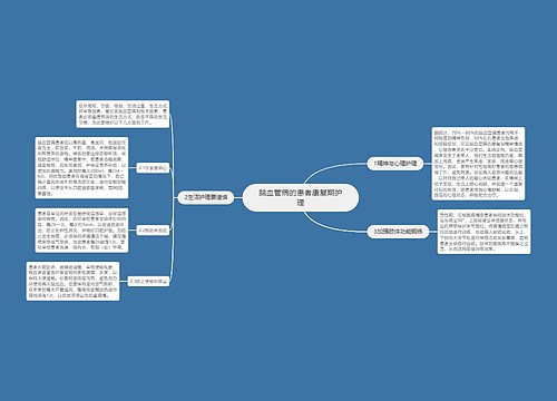 脑血管病的患者康复期护理