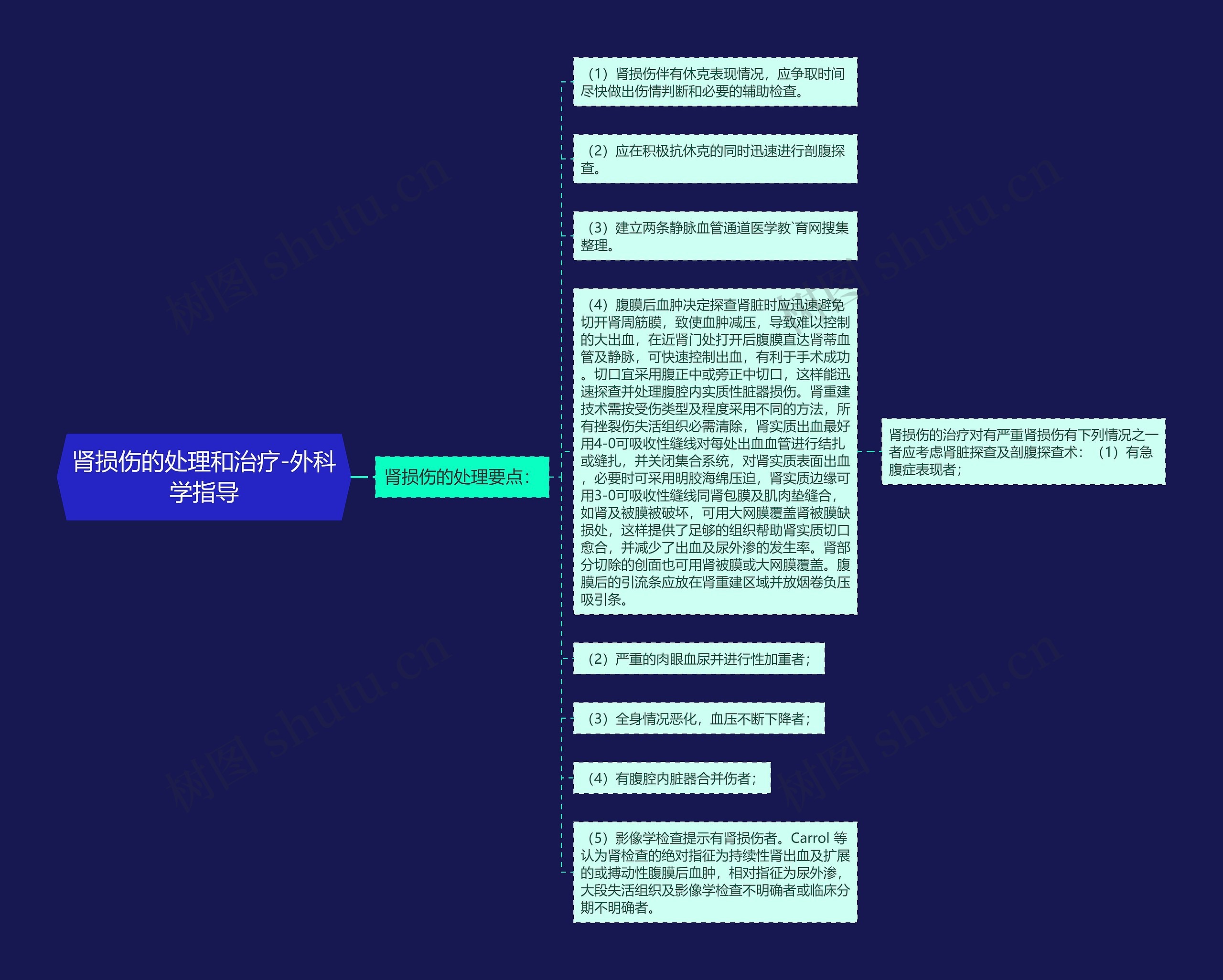 肾损伤的处理和治疗-外科学指导