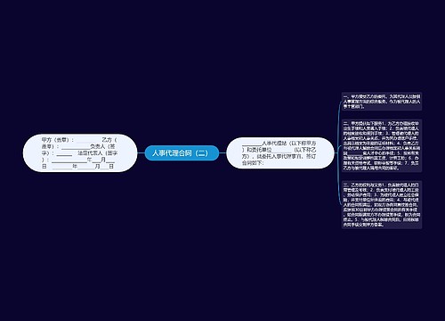 人事代理合同（二）