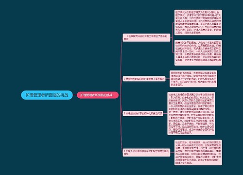 护理管理者所面临的挑战