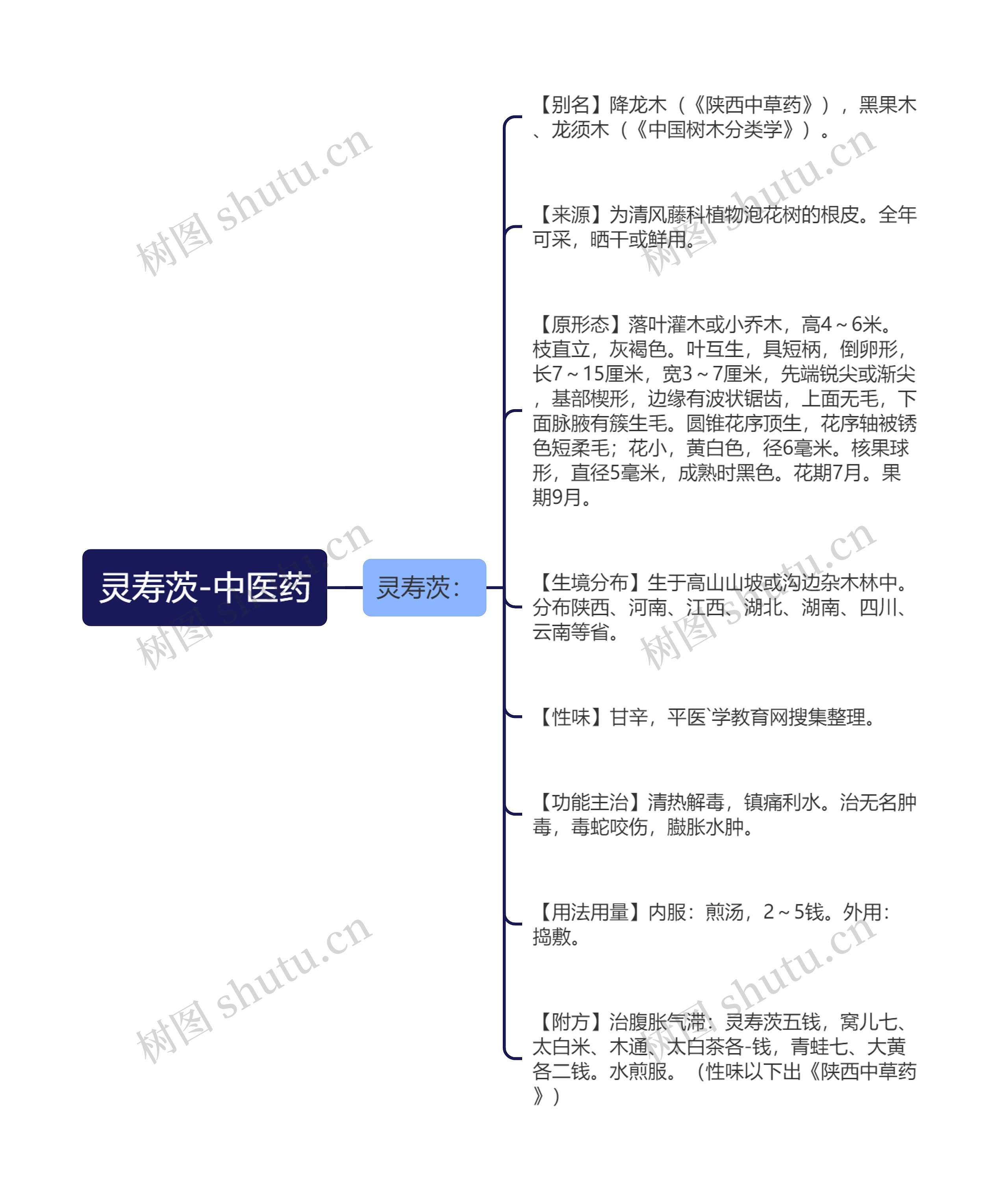 灵寿茨-中医药思维导图