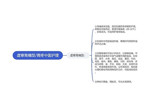 虚寒胃痛型/胃疼中医护理