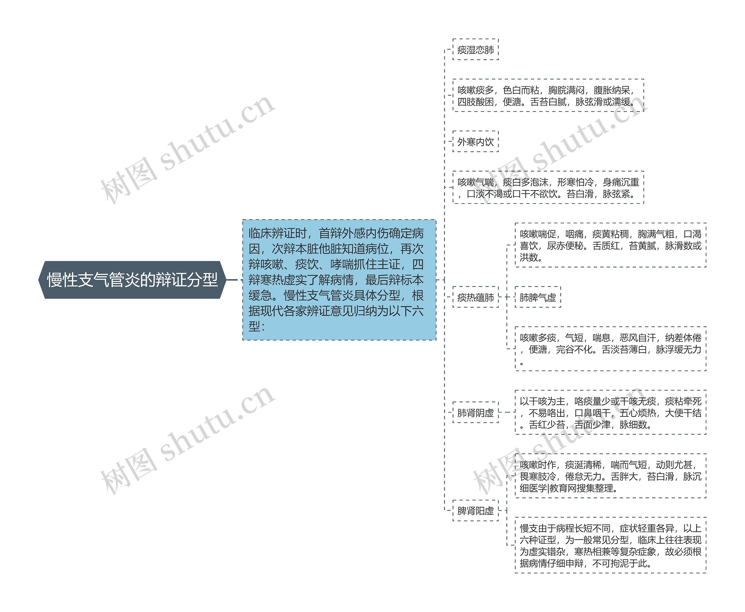 慢性支气管炎的辩证分型