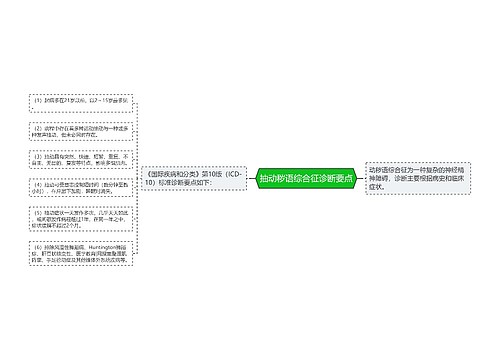 抽动秽语综合征诊断要点