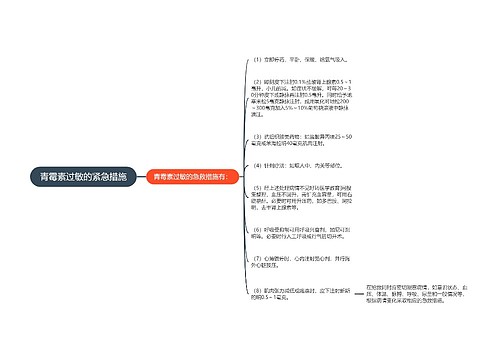 青霉素过敏的紧急措施