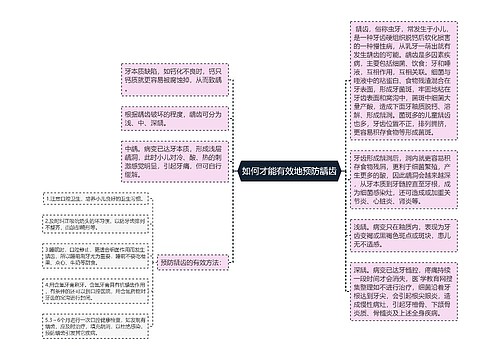 如何才能有效地预防龋齿