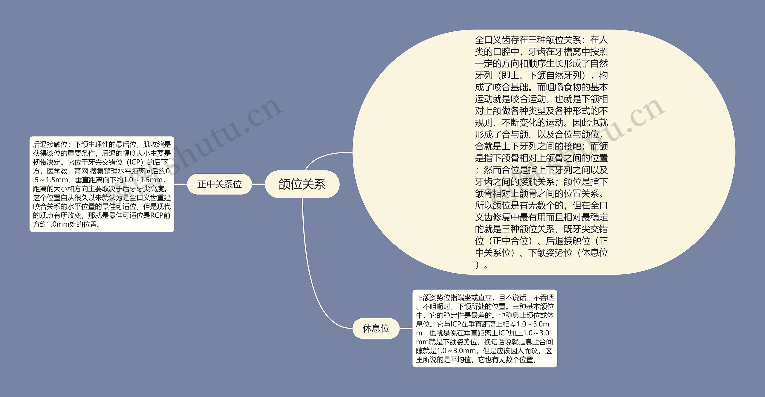 颌位关系思维导图