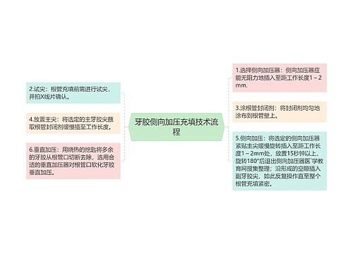 牙胶侧向加压充填技术流程