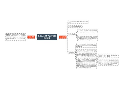 新生儿乙型肝炎治疗前的注意事项