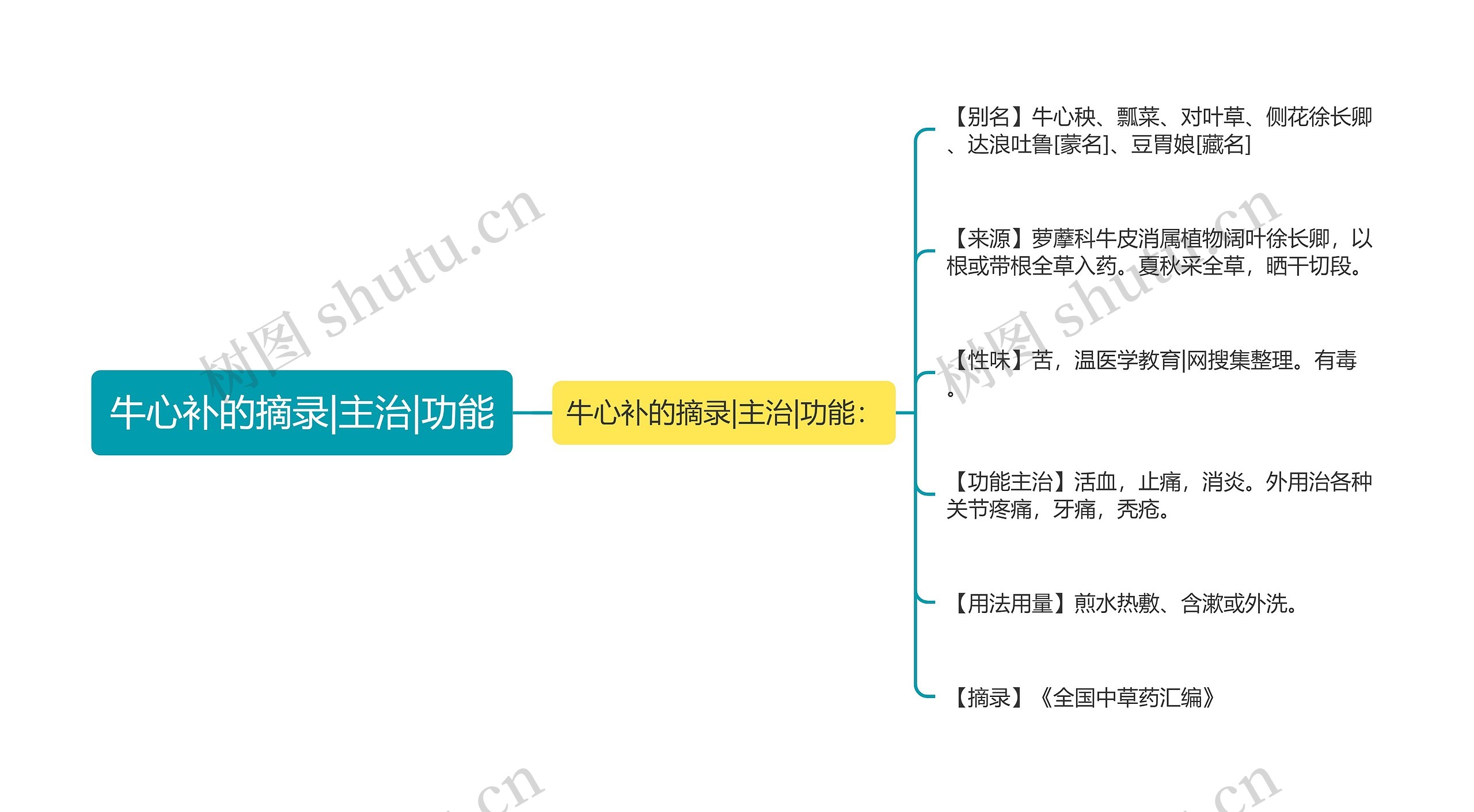 牛心补的摘录|主治|功能