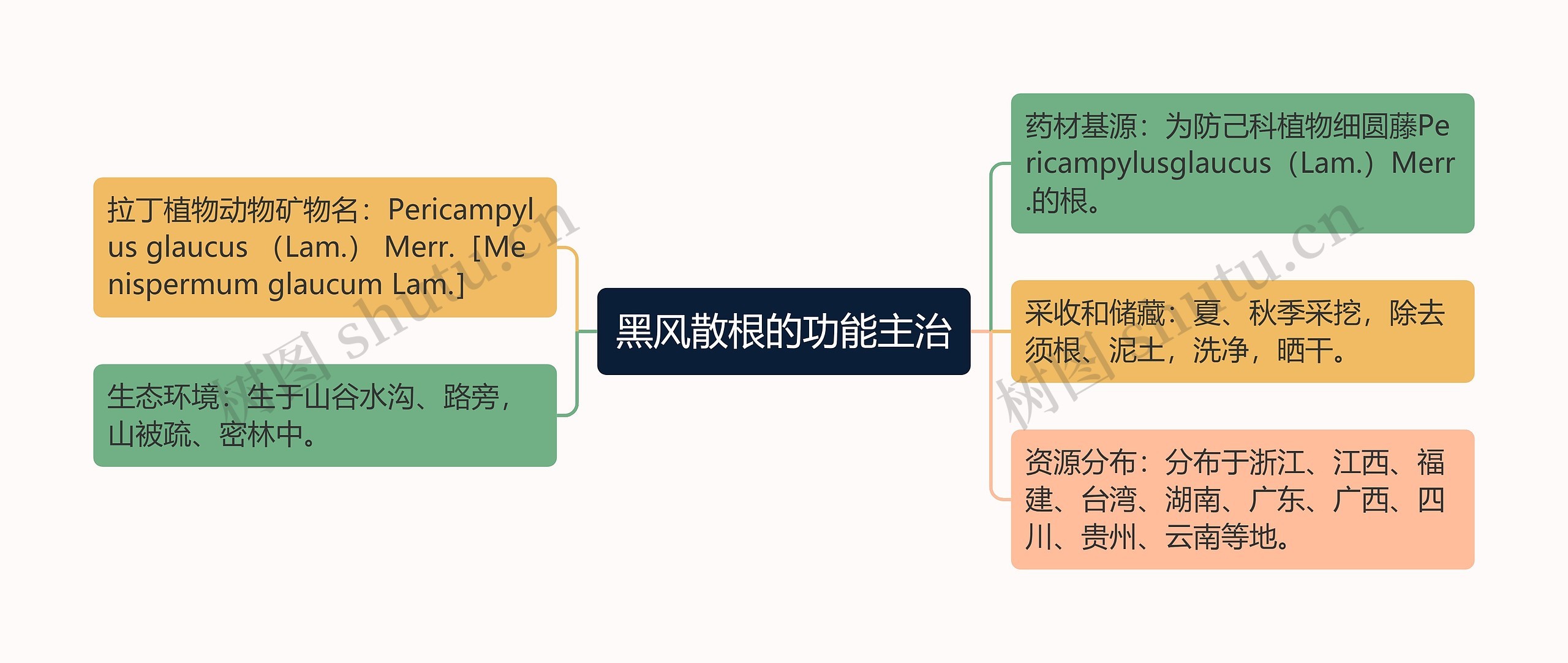 黑风散根的功能主治