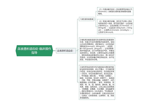 血液透析适应症-临床操作指导