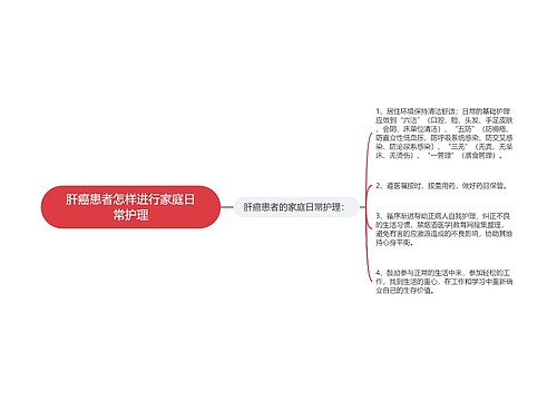 肝癌患者怎样进行家庭日常护理