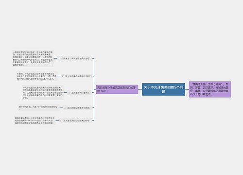 关于冷光牙齿美白的5个问题