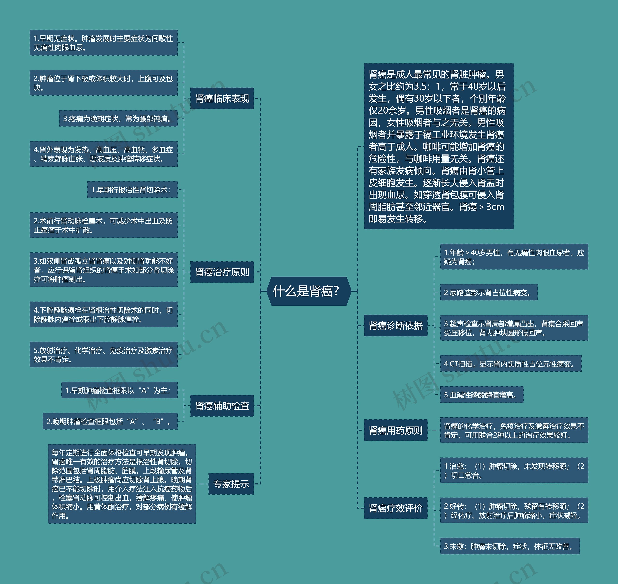 什么是肾癌？思维导图