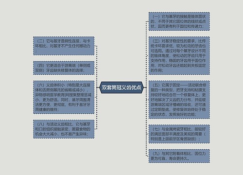 双套筒冠义齿优点