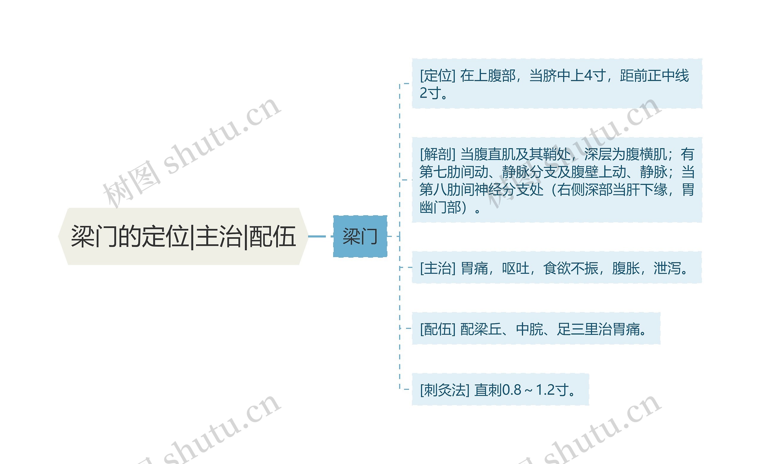 梁门的定位|主治|配伍