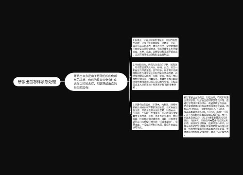 牙龈出血怎样紧急处理