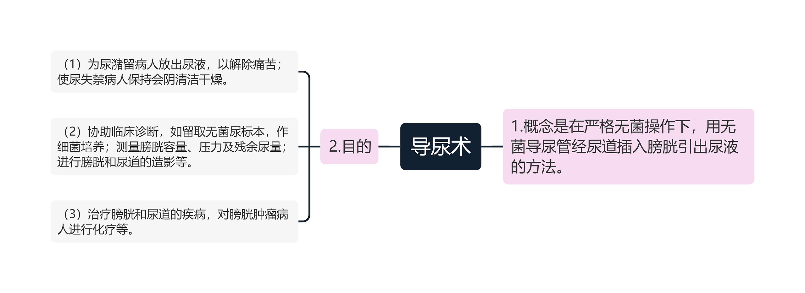 导尿术思维导图