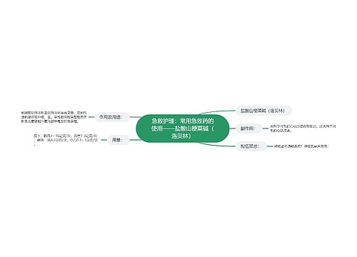 急救护理：常用急救药的使用——盐酸山梗菜碱（洛贝林）