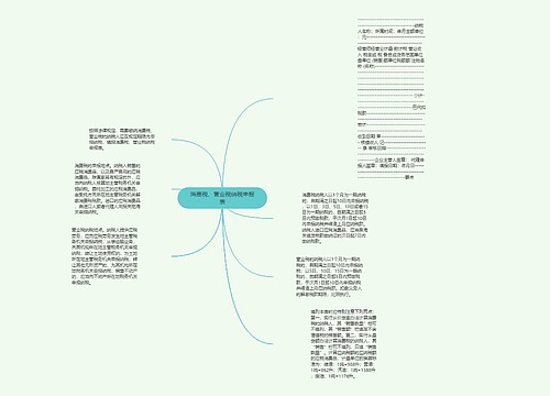 消费税、营业税纳税申报表