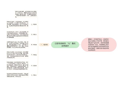 口腔专家教您 “七”看优劣烤瓷牙