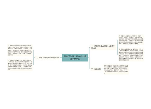 济南门头房出租有什么值得注意的吗