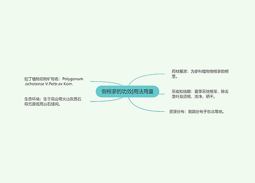 倒根蓼的功效|用法用量