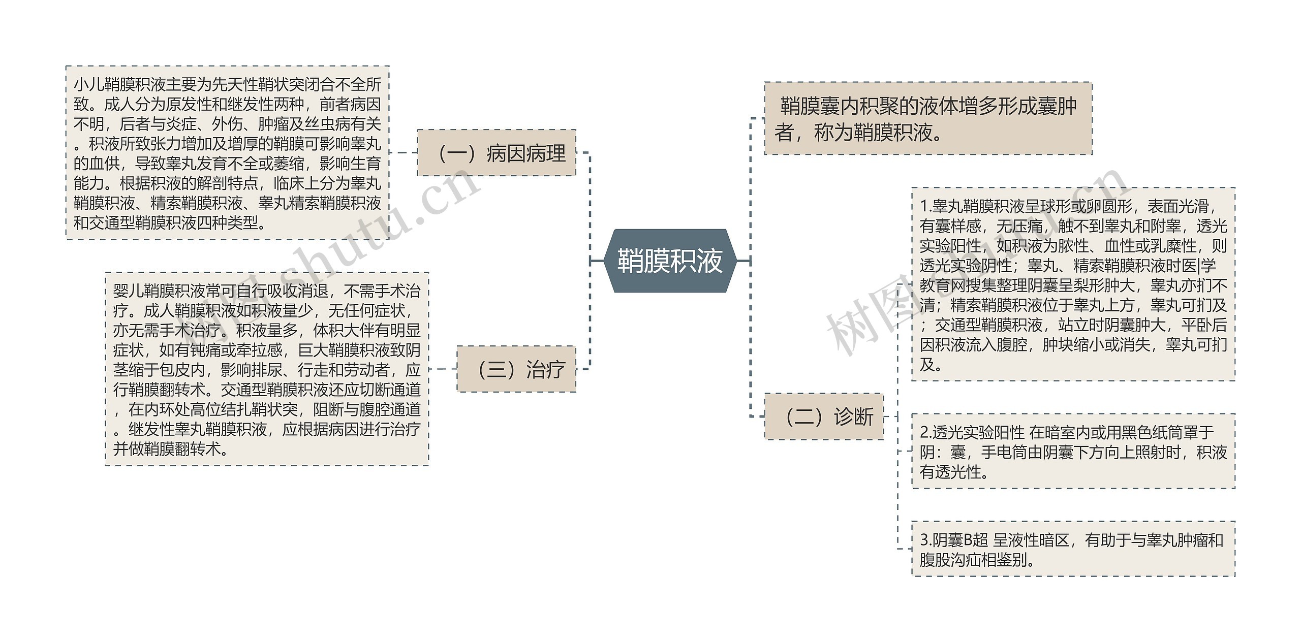 鞘膜积液思维导图