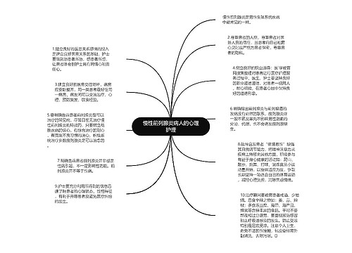 慢性前列腺炎病人的心理护理