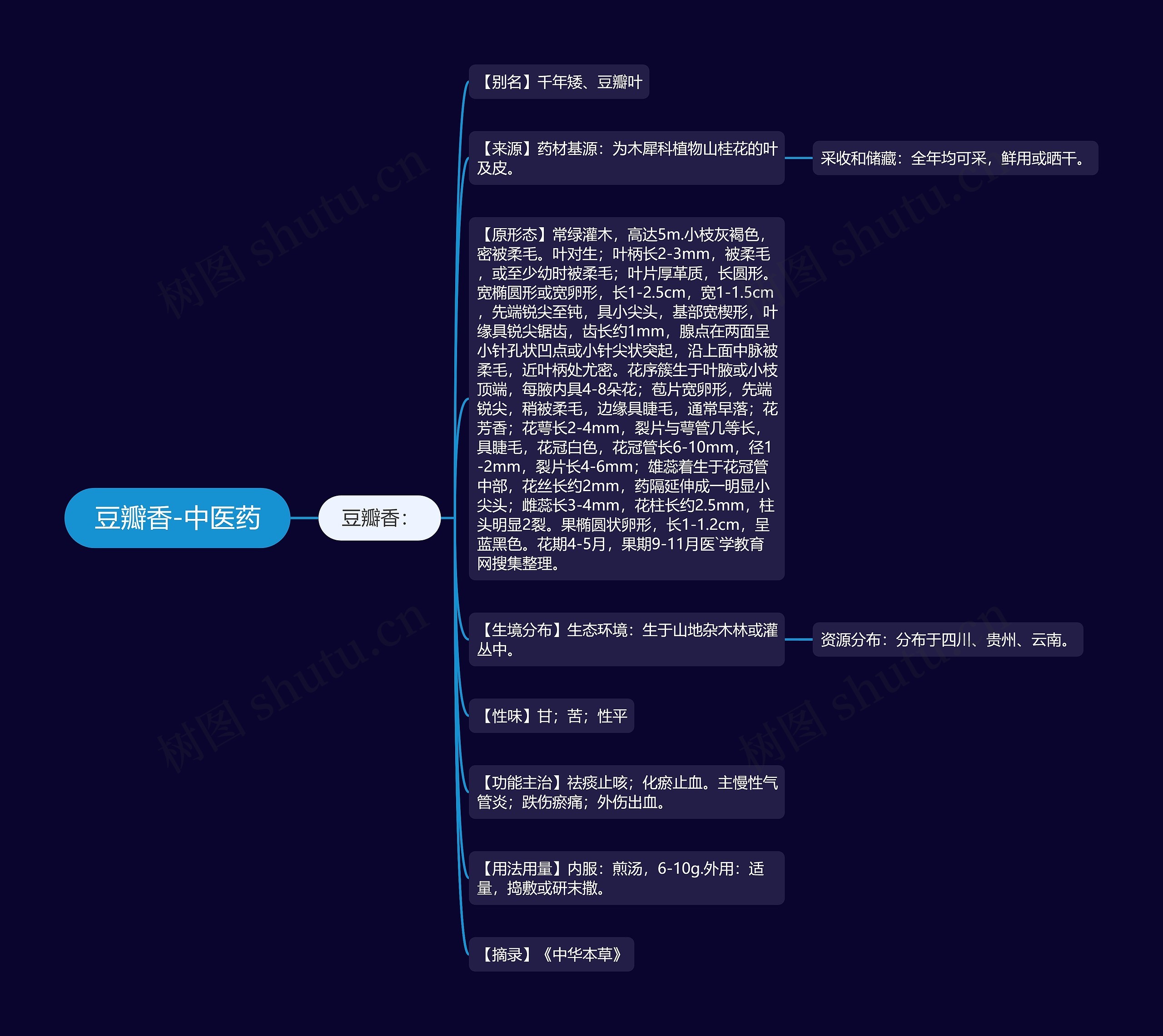 豆瓣香-中医药思维导图