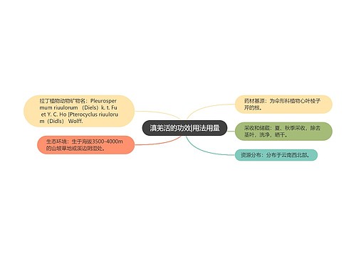 滇羌活的功效|用法用量