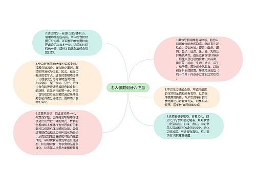 老人佩戴假牙六注意