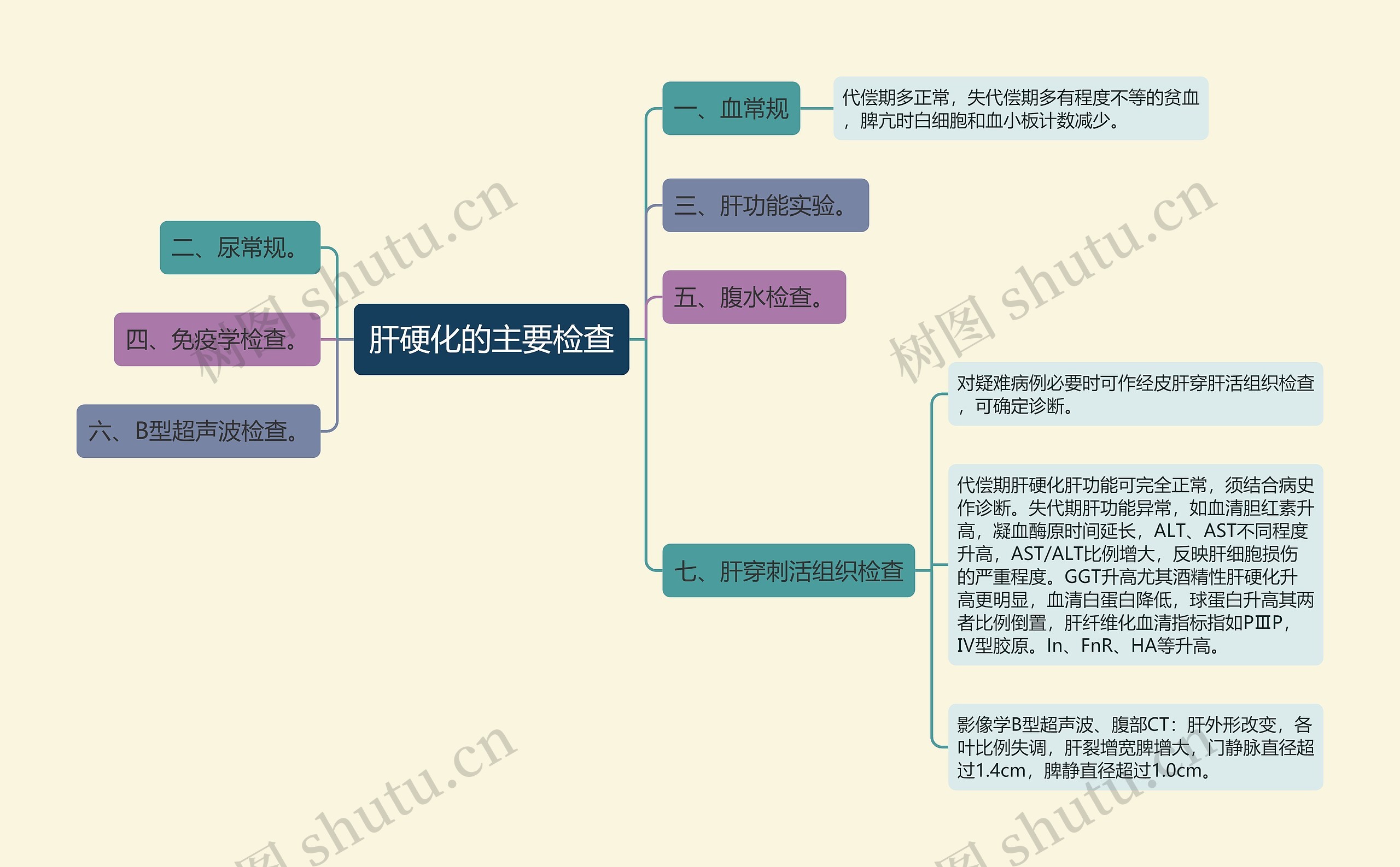 肝硬化的主要检查