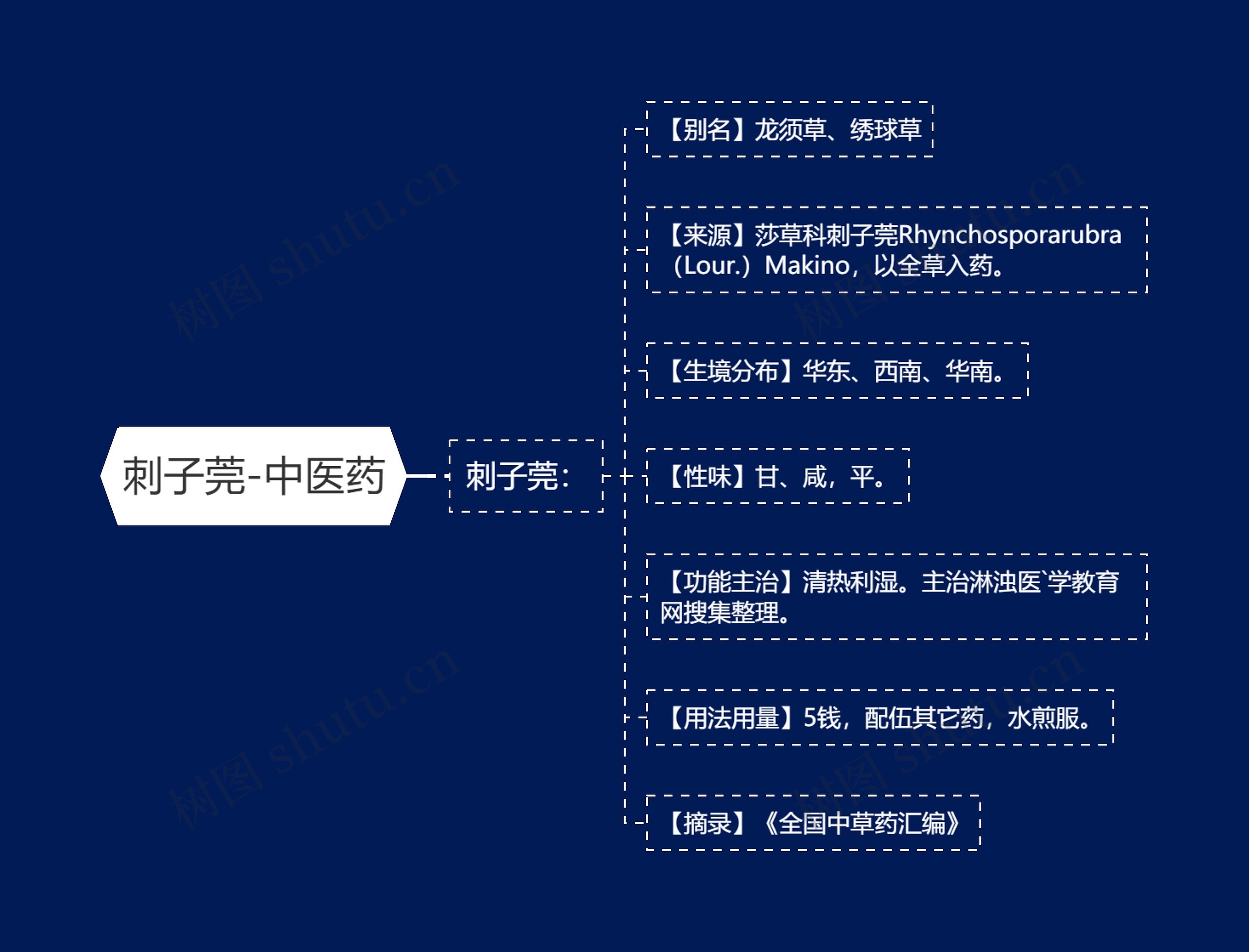 刺子莞-中医药思维导图