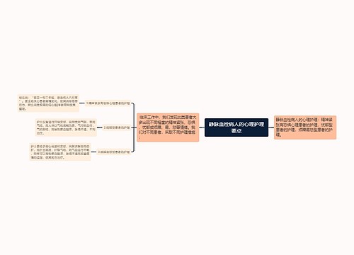 静脉血栓病人的心理护理要点