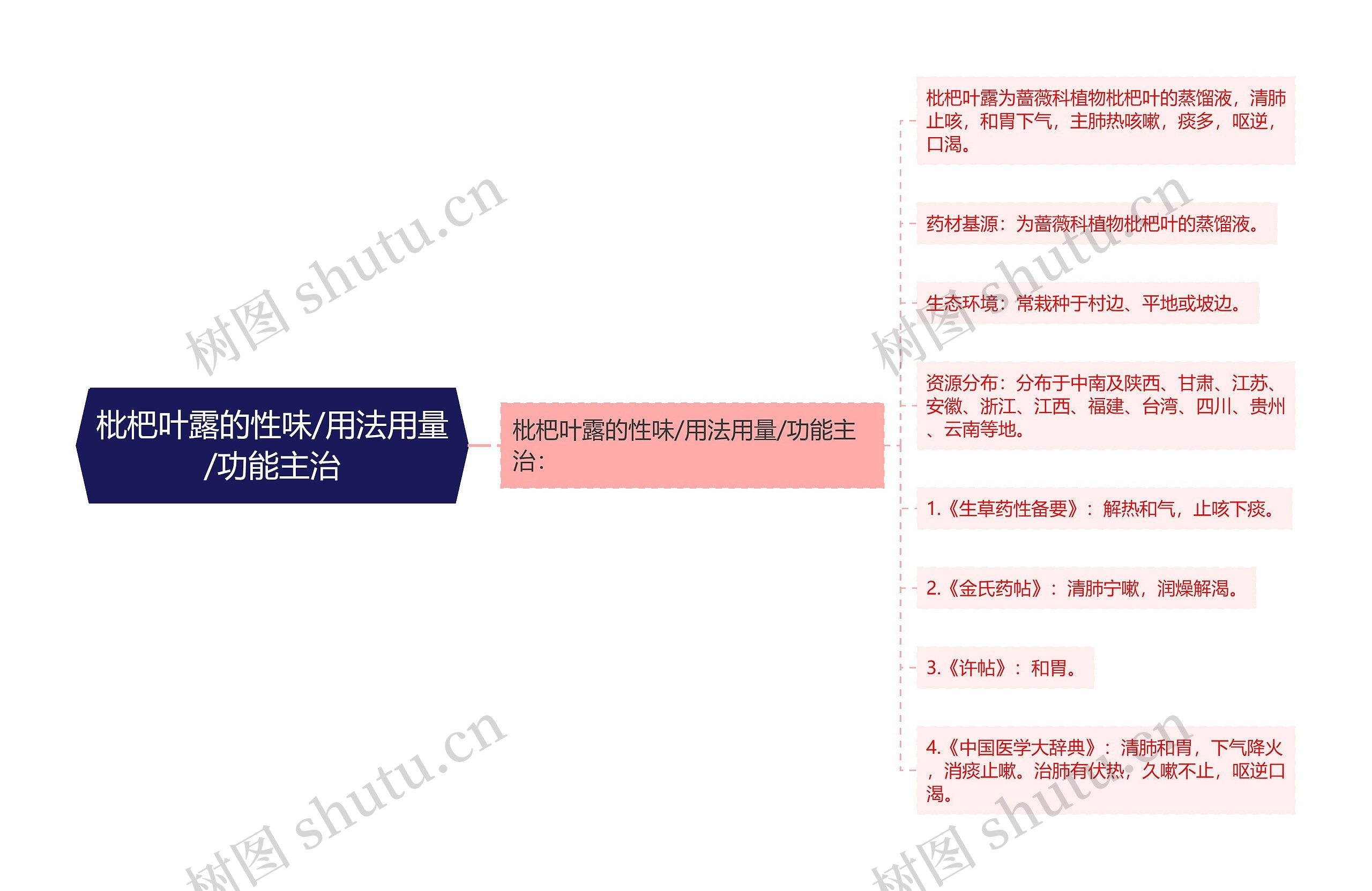 枇杷叶露的性味/用法用量/功能主治