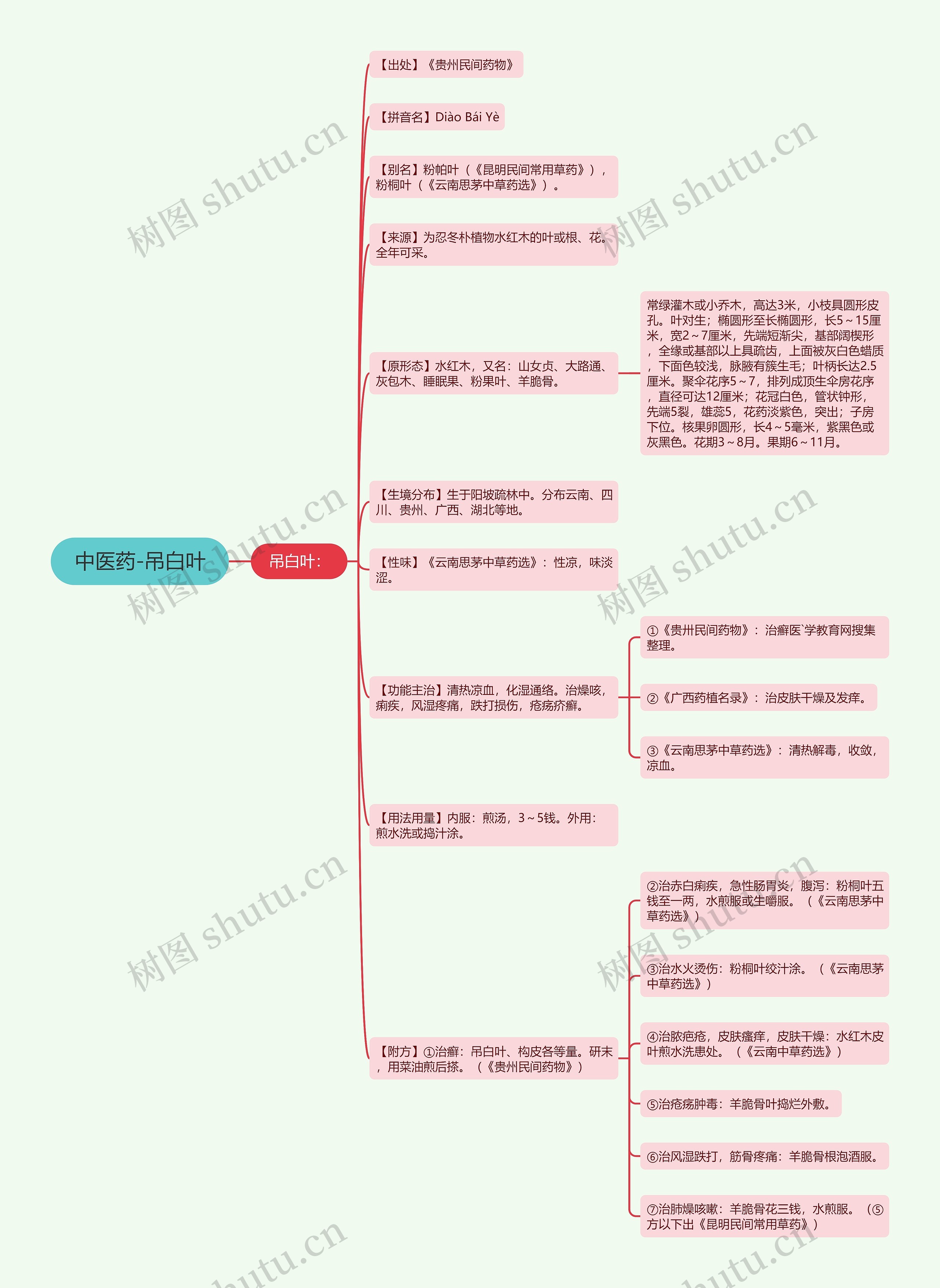 中医药-吊白叶 中医药-吊白叶