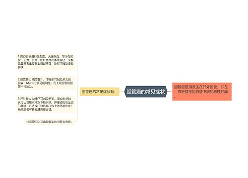 胆管癌的常见症状