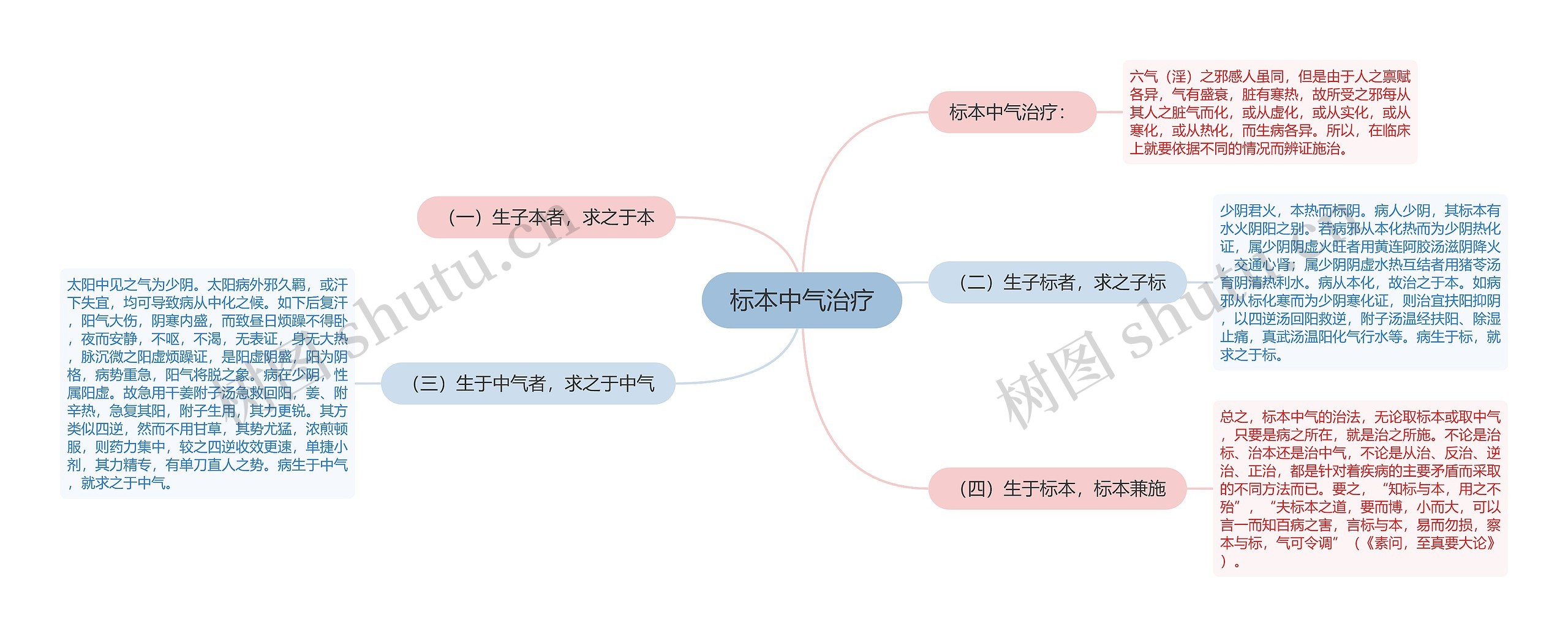 标本中气治疗思维导图