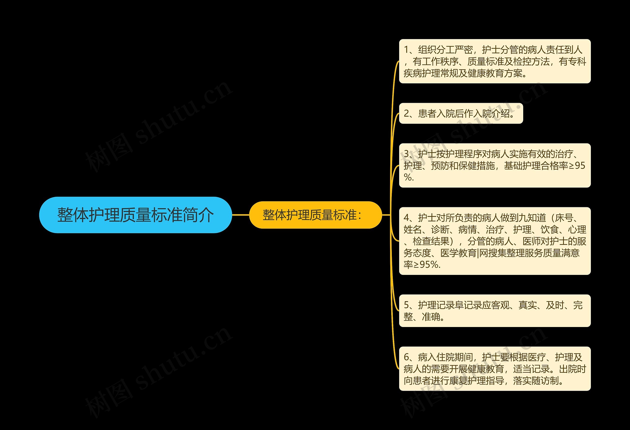 整体护理质量标准简介