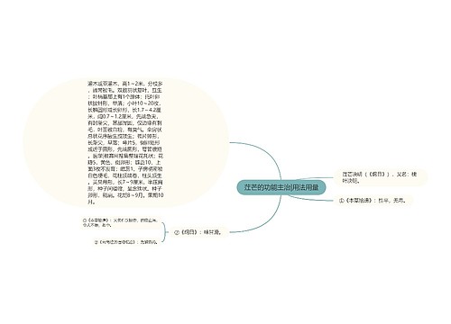 茳芒的功能主治|用法用量