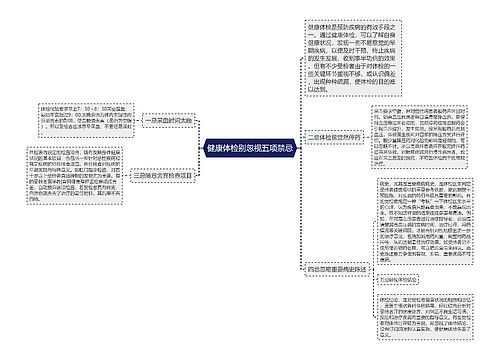 健康体检别忽视五项禁忌