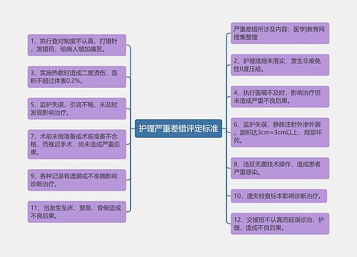 护理严重差错评定标准