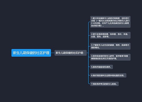 新生儿期保健的社区护理