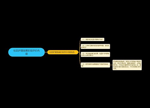 社区护理效果阶段评价内容