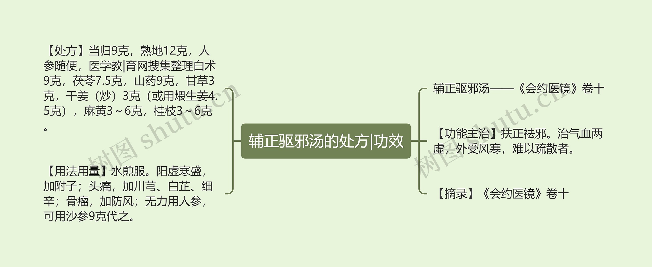 辅正驱邪汤的处方|功效