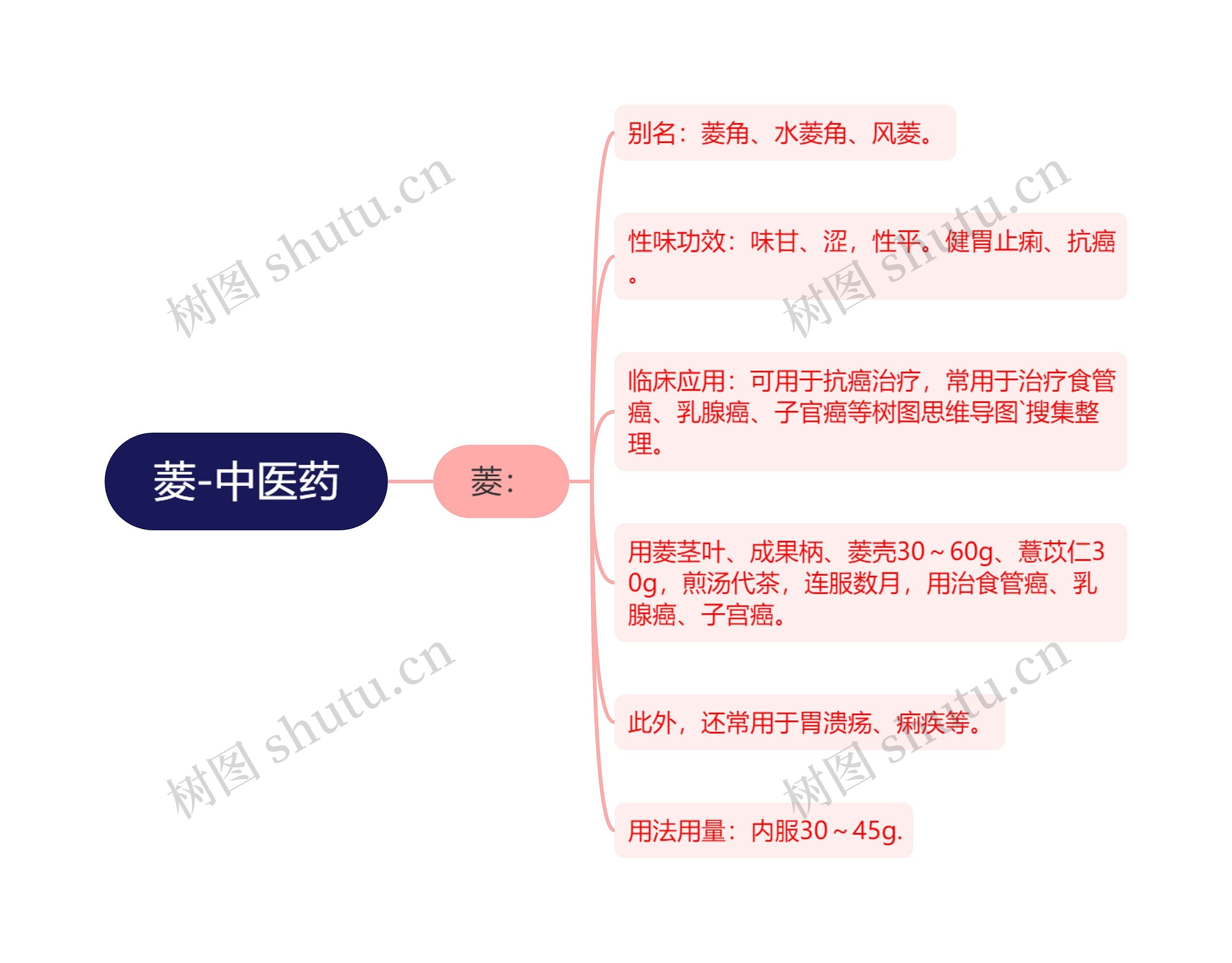 菱-中医药思维导图