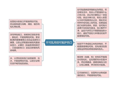 不可乱用创可贴护伤口